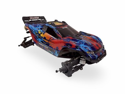 Traxxas Rustler 4x4 Roller Slider 1/10 Chassis Rc Truck Vxl Brushless Used