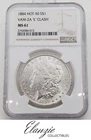 1884 Morgan Silver Dollar HOT 50 VAM-2A 'E' Clash NGC MS61