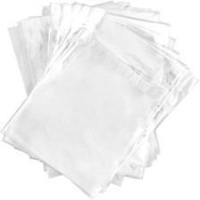 Progo Clear Resealable OPP Plastic Wrap Bags for Standard 12mm Blu-Ray