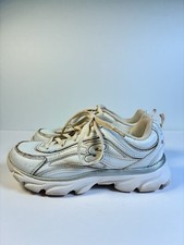 Skechers Girls White Chunky Sneakers Size 13.5