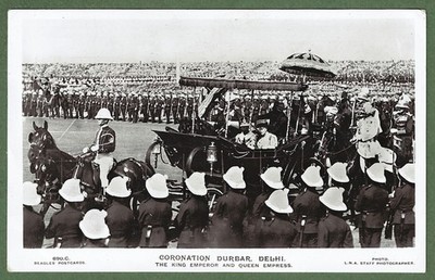 Krönung Durbar für H.M. King George V, Delhi 1911. Super Echtfoto.