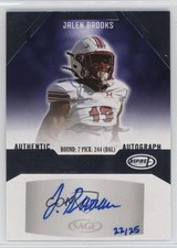 2023 Sage Aspire Silver 22/25 Jalen Brooks #ASP-JB2 Auto 17u0