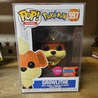 Funko Pop! Pokémon Growlithe #597 Flocked 2020 Fall Convention Exclusive