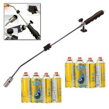 Gas Burner Blaster Weed Wand Blowtorch Garden Torch Weeds Killer & Gas Refills