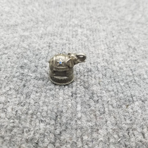 Vintage Pewter Elephant Thimble E. Vincent Gallo