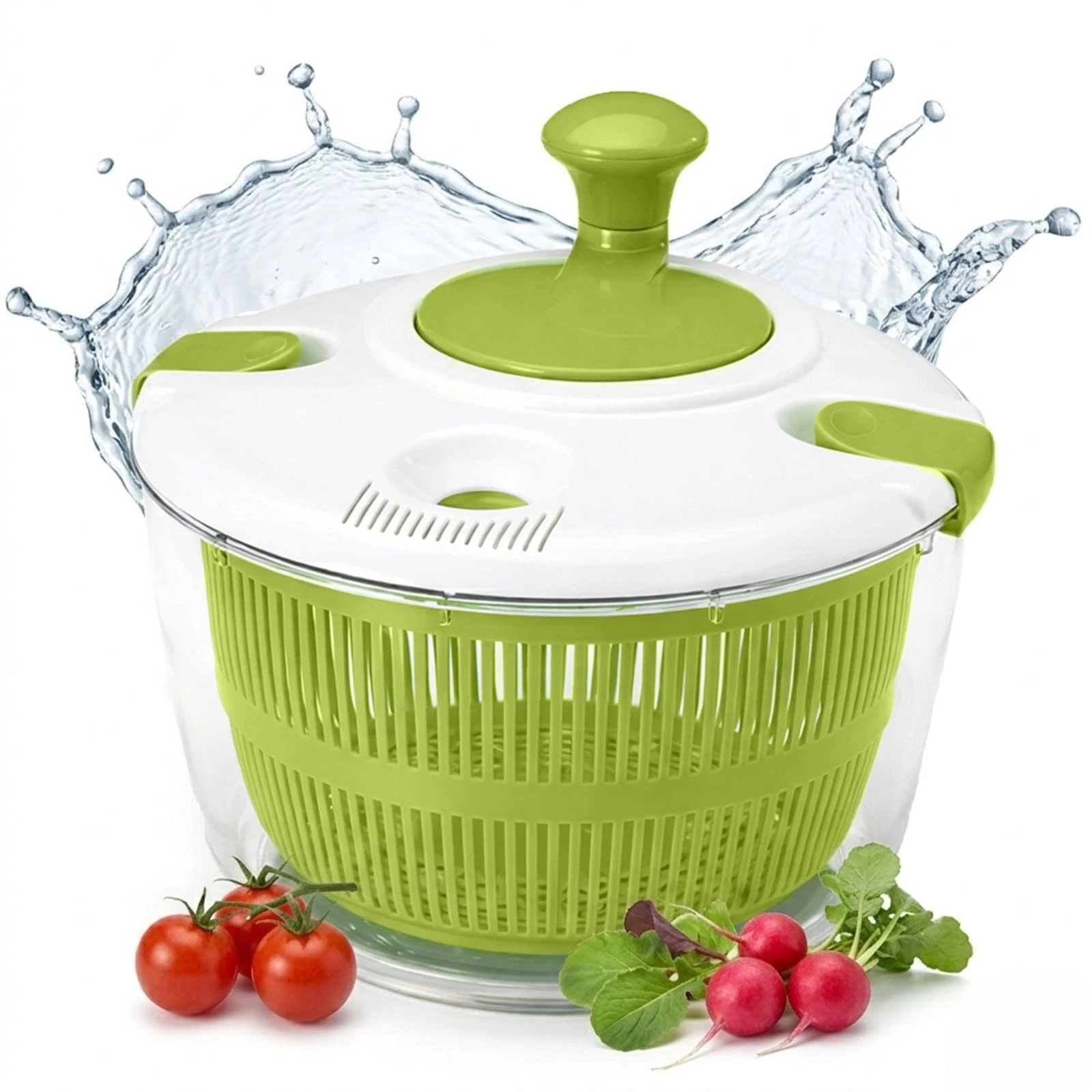 Salad Spinner-Lettuce Spinner | Best Fruit Washer with Spinner Bowl, Easy-Spi...