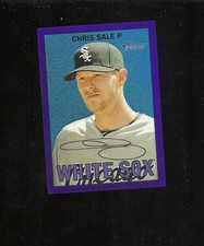 2016 Topps Heritage Chris Sale #310 Purple Chrome Refractor White Sox