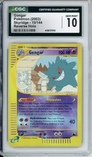 Pokemon Graded: Gengar 10/144 Skyridge (2003) Reverse Holo CGC 10 on eBay