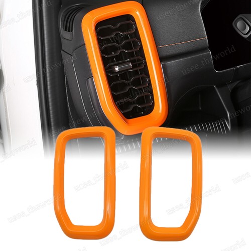 27PCS Fit For Ford Ranger 2023 2024 Interior Trim Cover Set Accessories Orange - Picture 12 of 17