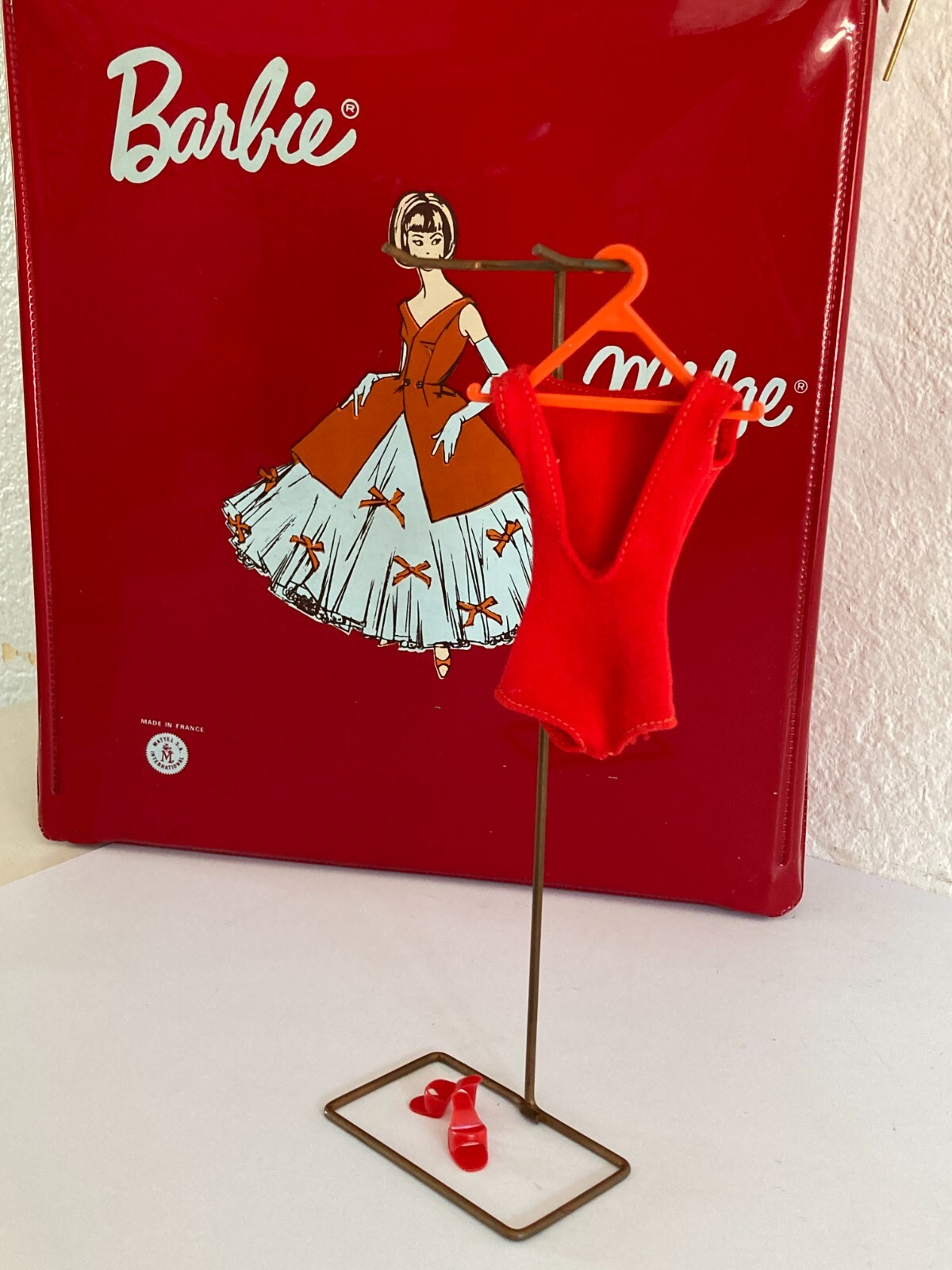 Ancienne Poupée Barbie Midge + Valise - Mattel 1962 - Fabriquée En France - Occasion