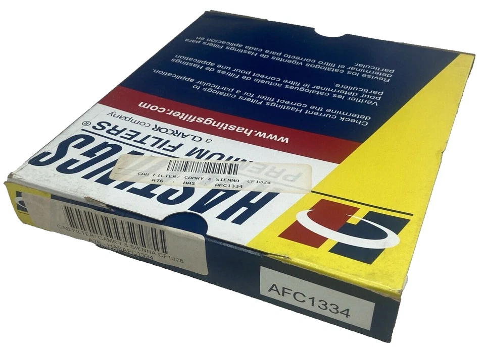 Filtro de aire de cabina Hastings AFC1334 nuevo en caja Camry & Sienna CF1028 Foto 4 de 4