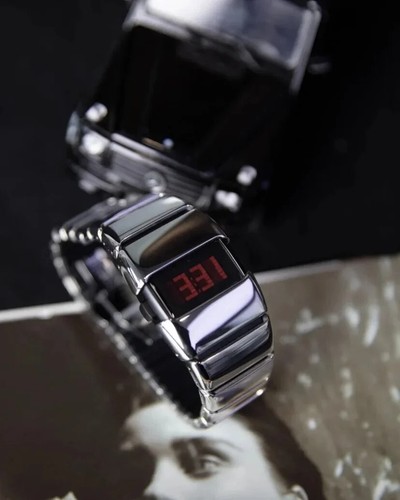 BENLYDESIGN Y2K Mens Watches, Stainless Steel Digital Futuristic Style X6000 - Picture 10 of 14