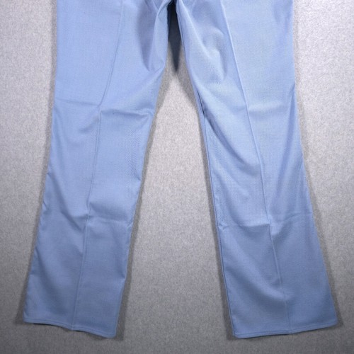 Levis 546 Sta-Prest USA Vtg 70s Blue Regular Bootcut Pants Mens 42x34 (40x34) - Imagen 9 de 20