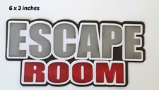 ESCAPE ROOM TITLE scrapbook premade paper piecing 3D die cut by Rhonda