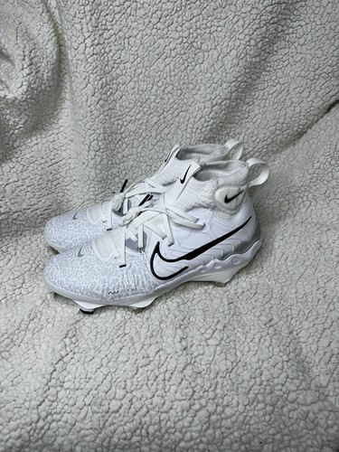Nike Alpha Huarache NXT Mid Top Baseball Cleats White DJ6517-100 Mens Size 7.5 - Picture 3 of 5