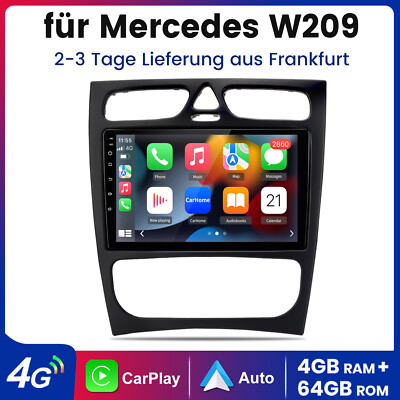 4+64G Für Mercedes Benz CLK W209 W203 Android Autoradio GPS Navi WIFI BT USB DAB