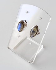 Boucle d'oreille en Labradorite sur Argent Sterling 925 ( 1,9 g ).