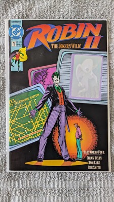 Robin 2 II The Joker's Wild #1, 1991,  Joker Variant Cover w/ Hologram