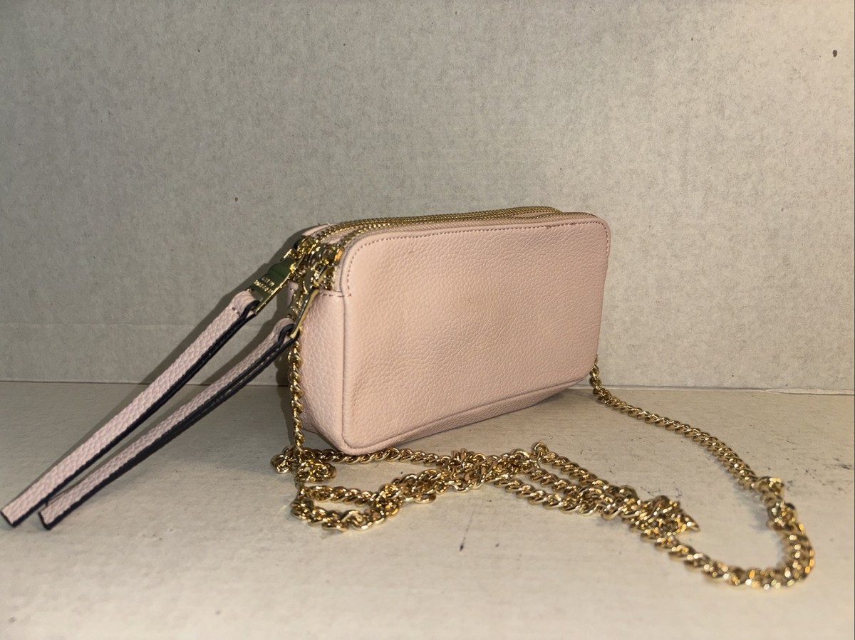 Steve Madden blush pink crossbody bag purse gold chain
