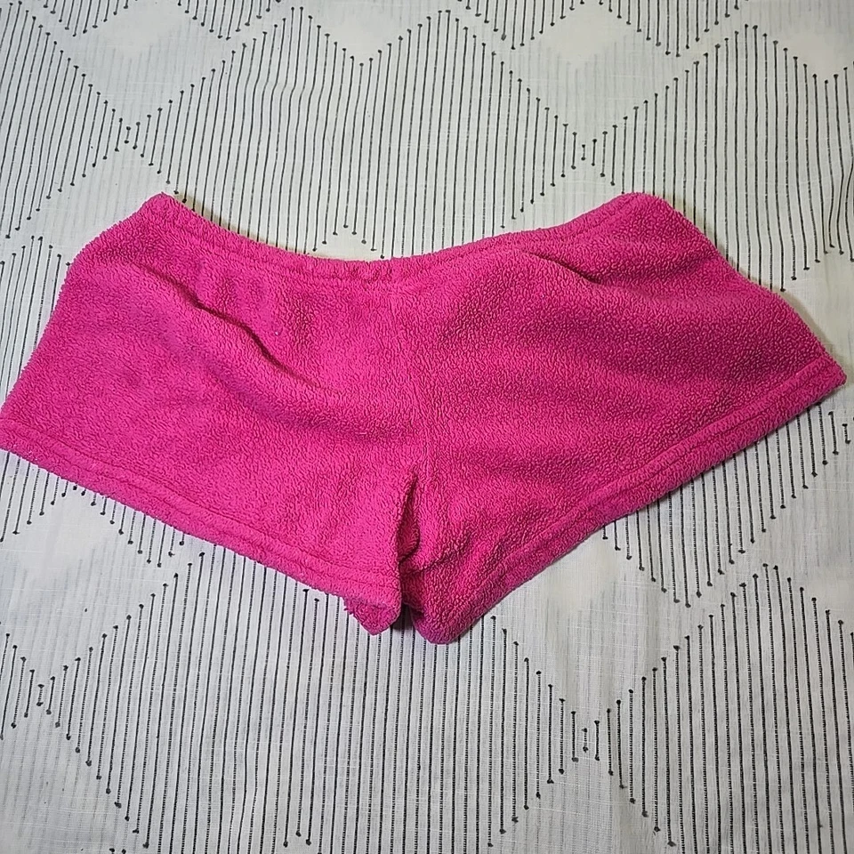 RARO Hello Kitty Sanrio Rosa Vellón Difuso Dormir Pantalones Cortos Grandes 2011 Foto 4 de 4