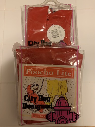Chaqueta de lluvia Poocho Lite para perro-pequeña-roja - Imagen 4 de 5
