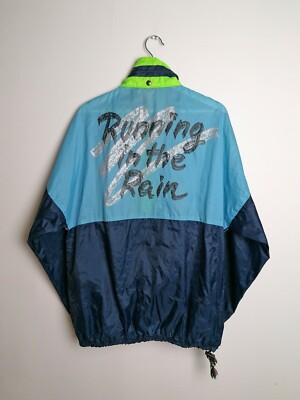 Vintage 80's SORRY Unisex Anorak Packable Waterproof Paper-thin