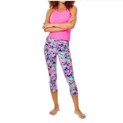 NWT$108 Lilly Pulitzer Oyster Bay Seen And Herd 21 Weekender High Rise Crop 2XS