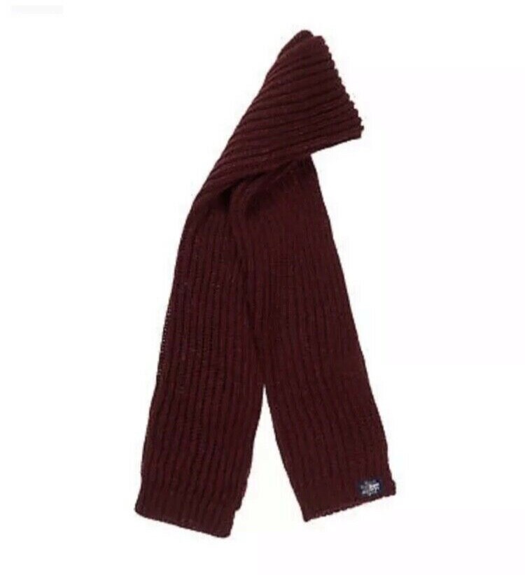 Superdry Unique Sample Aries Sparkle Scarf Aurora Burgundy BNWT