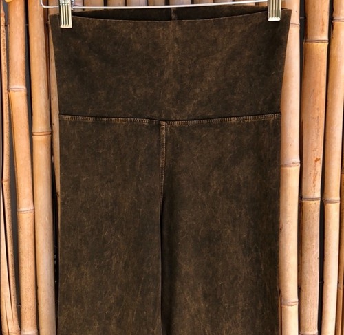T Party Damen Nieten Fransen Bein Mineralwäsche mundgeblasene Leggings hergestellt in den USA - Bild 3 von 9