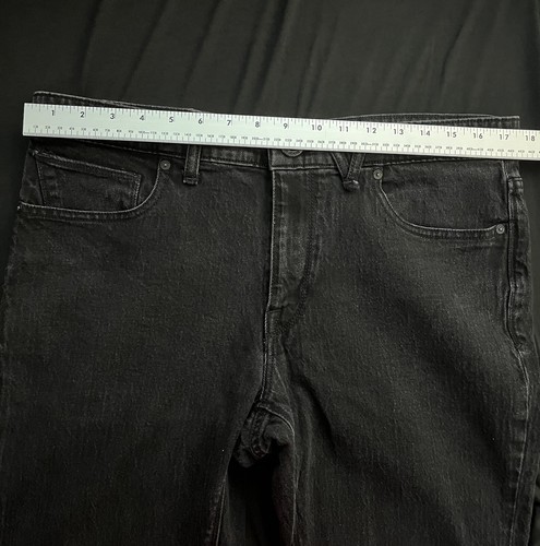 Volcom Vorta Slim Straight Jeans Black Mens 34x30 - Picture 7 of 11