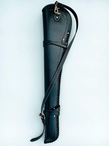 Western scabbard for lever action henry Leather rifle Winchester model USA - Picture 14 of 32