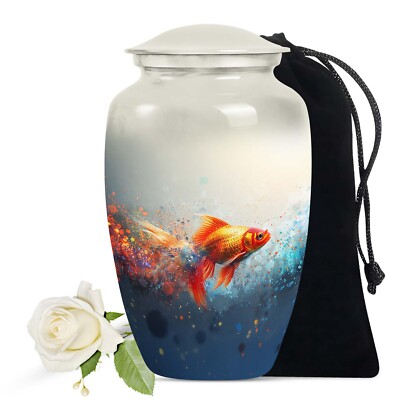 Splendid Golden Fish Cremation Urns, An Abode For Cherished Ashes