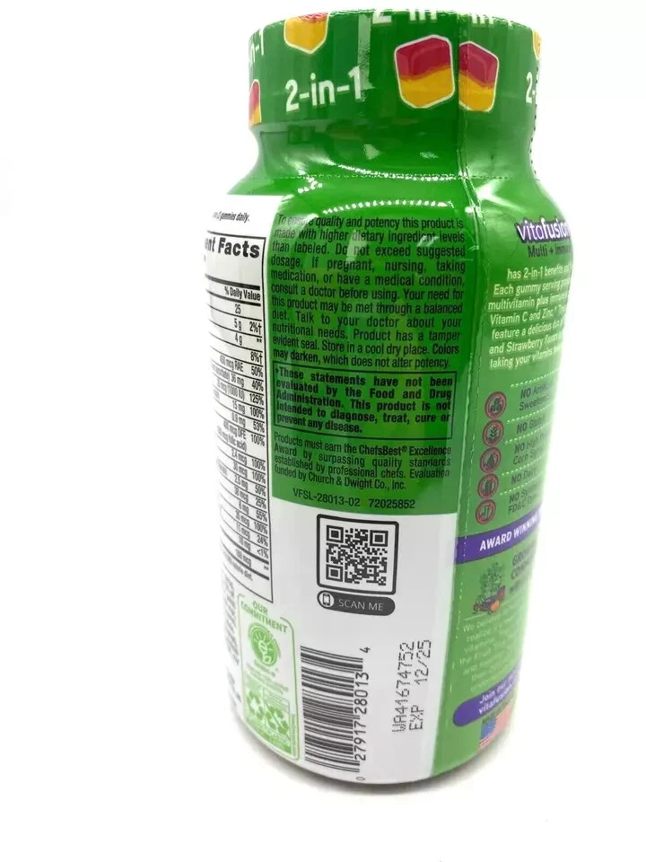 3 Vitafusion 2 en 1 Multi+Inmune 90 Cada uno=270 Total + Vitamina C y Zinc BB 4/25 Foto 3 de 4