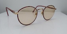 Vintage Oliver Winston Metro Gold Multi-Color Oval Sunglasses Japan FRAMES ONLY