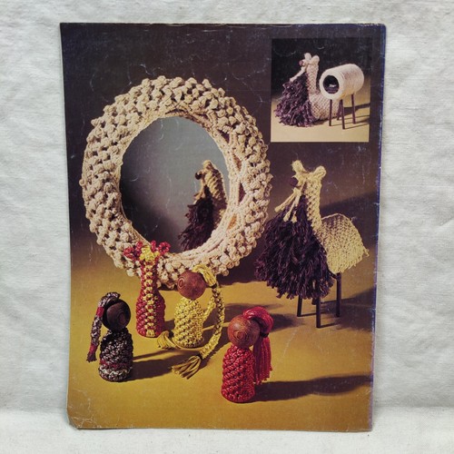Rare Vtg 1977 MACRAME GIFT BOOK 1 Knotting Craft Pattern Instructions MM221 - Picture 18 of 24