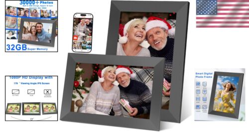 Elegant 10.1' Digital Picture Frame with 32GB Memory & Auto-Rotate Feature - Picture 2 of 10