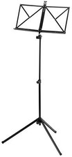 Super Notenständer schwarz Metall für Akkordeon u.a. Musikinstrumente + Tasche