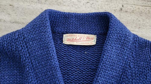 Vintage 50s 60s Mitchell And Ness Varsity Letterman Wool Cardigan Sweater Sz S - Picture 4 of 10