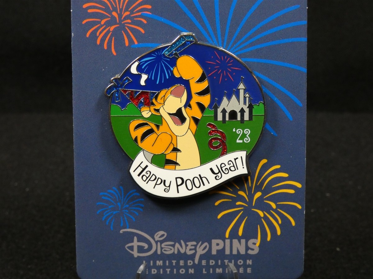 New Year Day 2023 Happy Pooh Year Disney Pin Tigger LE 2500