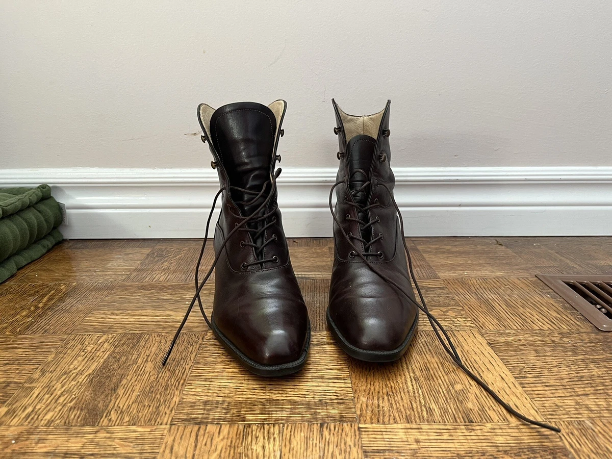 Lace up boots online ebay