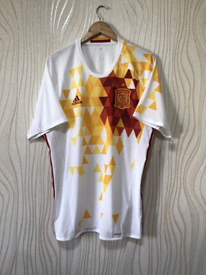 SPAIN 2016 AWAY FOOTBALL SHIRT SOCCER JERSEY AUTHENTIC ADIDAS