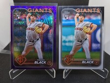 2024 Topps Update Series - #US179 Mason Black (RC) Purple Foil /799 & Base LOT