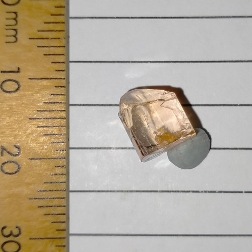 Imperial Topaz rough raw crystal eye clean gemstone Katlang Watch Video 6.19ct - Picture 8 of 8