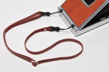 CINGHIA PER POLAROID SX 70 - SONAR - SLR 680 e 690 - VERO CUOIO - ATTACCO RAPIDO