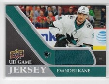 Evander Kane 20-21 Upper Deck Series 1 UD Game Jersey San Jose Sharks