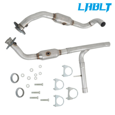 LABLT Left ＆ Right Catalytic Converter Set For 2004-2008 Ford F-150 4.6L V8 RWD