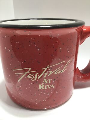 FESTIVAL AT RIVA COFFEE MUG. RIVA SHOPPING CENTER MUG.  Art Deco Mug. B220