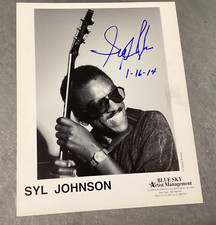 SYL JOHNSON Signed Photo Autographed Promo Blues 8x10