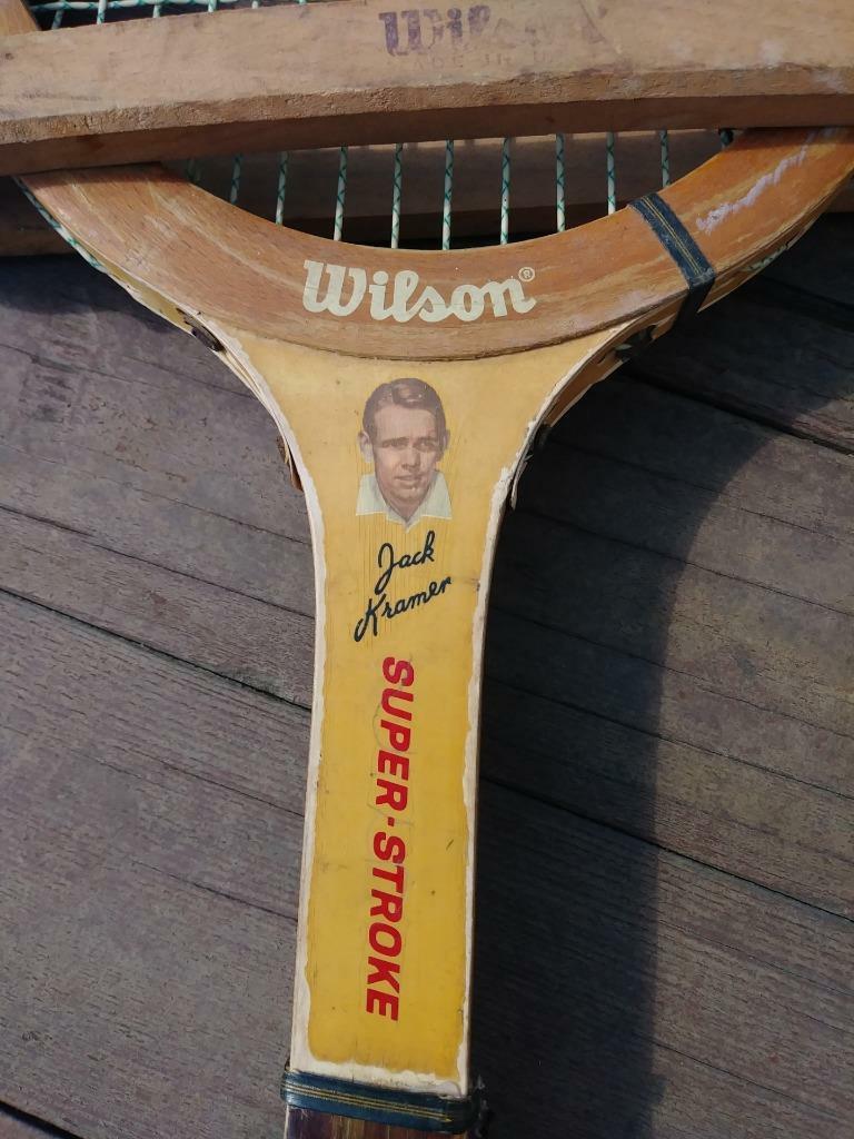 Raquette Wilson Jack Kramer Vintage Bois - Avec Cadre - Série Famous Player