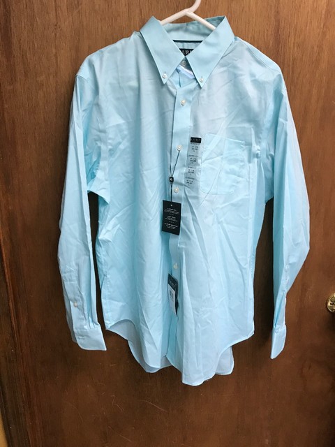 ralph lauren button down teal shirt